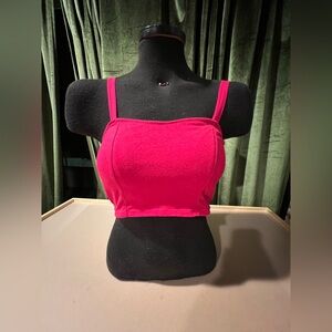 Wish & Whim Red Cropped Tank Top